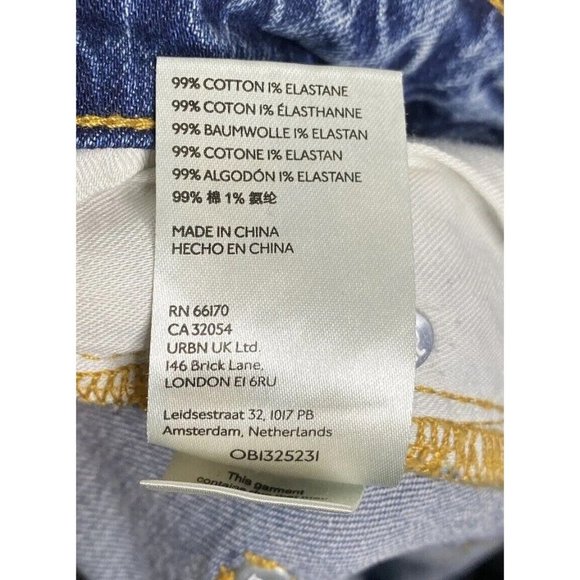 Pilcro And The Letterpress Women’s The Vintage Straight Jeans Distressed Blue 27 - Picture 8 of 8